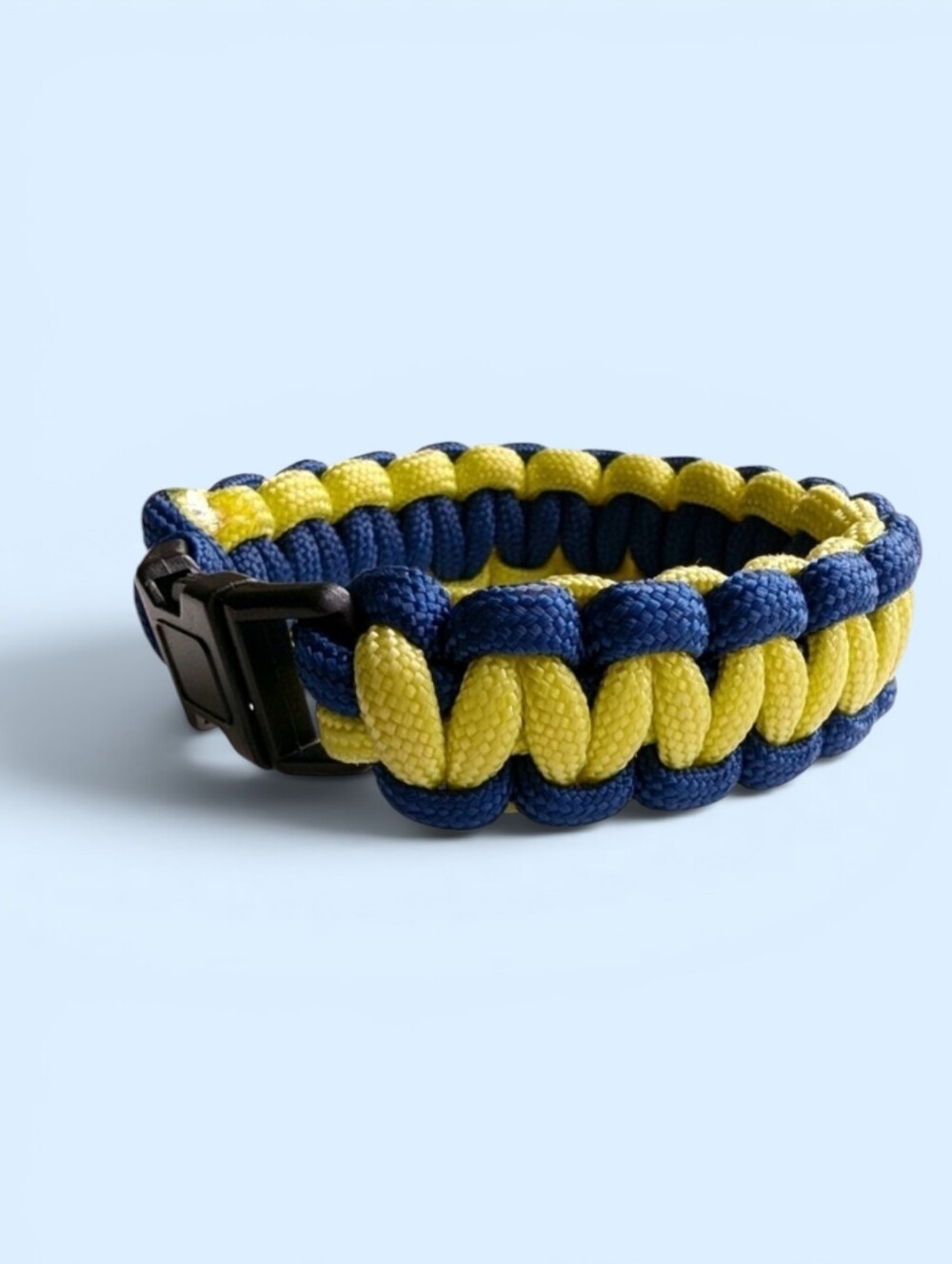 MACRAME Parachute Cord Bracelet Yellow Blue Camping Survival Blue Yellow New